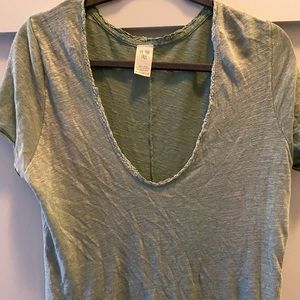 Free People Green Tshirt